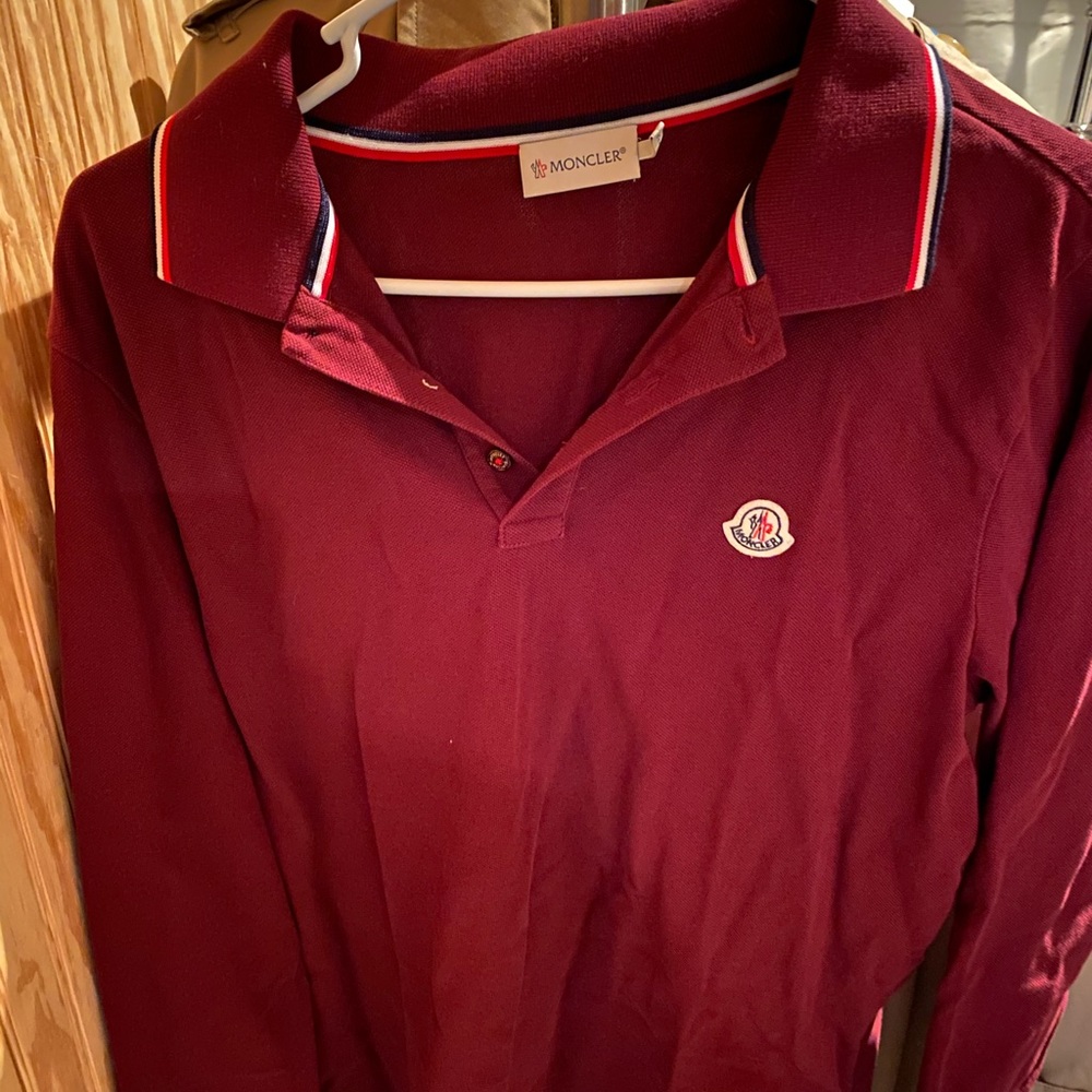 Moncler Long Sleeve Polo